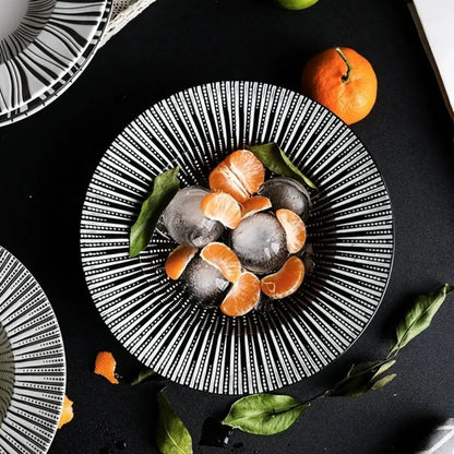 22cm Dinner Dishes Set 25cm Straw Hat Pasta Dish Plate Sets Dining Tables Plates Dinnerware Plates for Food Tableware Kitchen