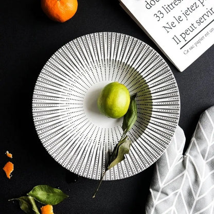 22cm Dinner Dishes Set 25cm Straw Hat Pasta Dish Plate Sets Dining Tables Plates Dinnerware Plates for Food Tableware Kitchen