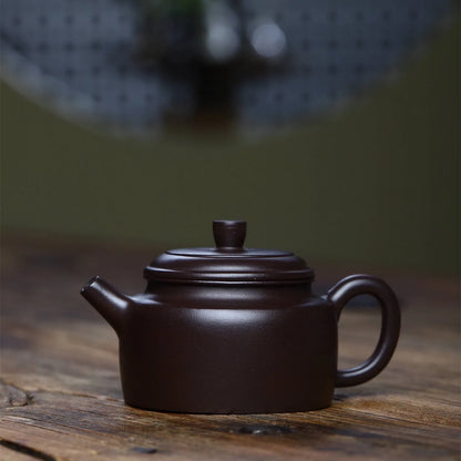 230cc Authentic Yixing Tea Pot Purple Clay Pot Handmade Ore Beauty Kettle Suit Chinese Puer Black Tea Set Customized Gift