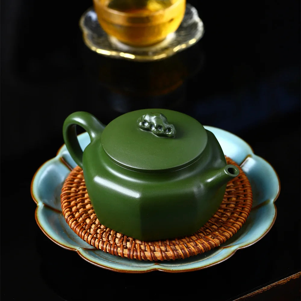 230cc Boutique Yixing Purple Clay Teapot Chinese Zisha Teaware Handmade Green Mud Tea Pot Home Custom Beauty Filter Tea Infuser