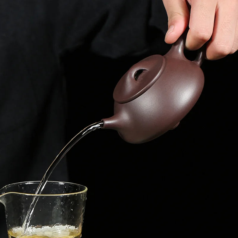 230cc BoutiqueTea Infuser Yixing Purple Clay Teapot Handmade Beauty Kettle Chinese Zisha Tea Set