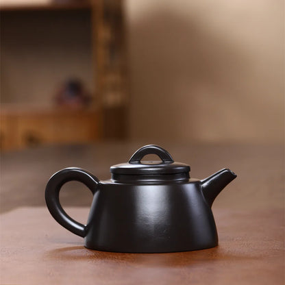 230cc Chinese Teapot Yixing Handmade Purple Clay Pot Purple Blood Sand Life Like Tea Stone Ladle Drinking Pu'er Kung Fu Tea Set