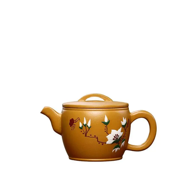 230cc Yixing Purple Clay Pot Collection Gold Section All Handmade Teapot Drinking Pu'er Kung Fu Tea Set Chinese Teapot