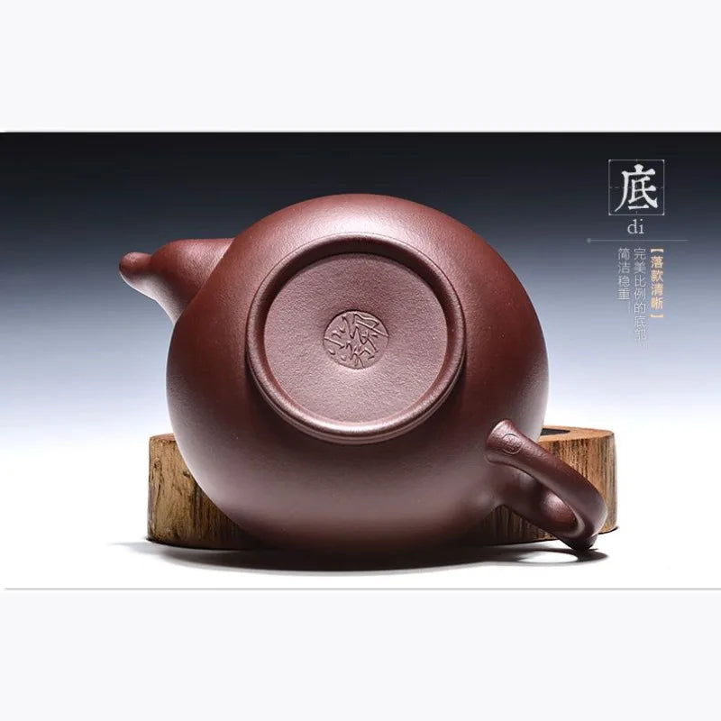 230cc handmade purple clay teapot Yixing raw ore old purple clay handmade large capacity single  teapot