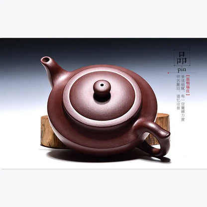 230cc handmade purple clay teapot Yixing raw ore old purple clay handmade large capacity single  teapot