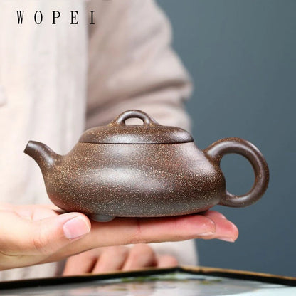 230ml Authentic Yixing Purple Clay Teapot Handmade Tea Pot Raw Ore Colorful Mud Beauty Kettle Chinese Zisha Tea Set Gifts