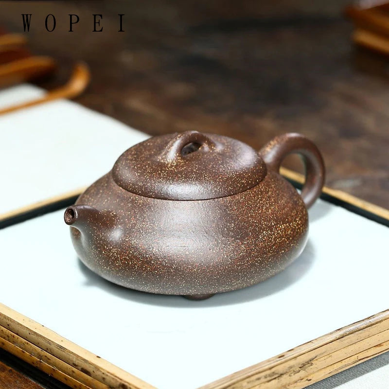 230ml Authentic Yixing Purple Clay Teapot Handmade Tea Pot Raw Ore Colorful Mud Beauty Kettle Chinese Zisha Tea Set Gifts