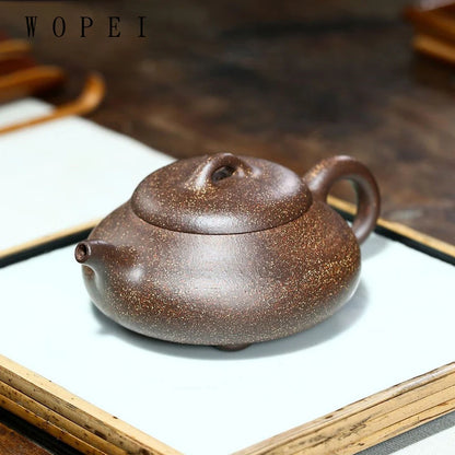 230ml Authentic Yixing Purple Clay Teapot Handmade Tea Pot Raw Ore Colorful Mud Beauty Kettle Chinese Zisha Tea Set Gifts