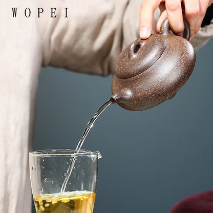 230ml Authentic Yixing Purple Clay Teapot Handmade Tea Pot Raw Ore Colorful Mud Beauty Kettle Chinese Zisha Tea Set Gifts