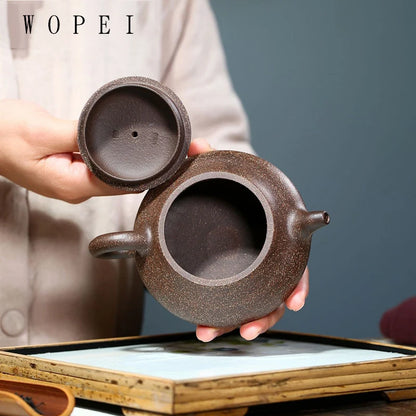 230ml Authentic Yixing Purple Clay Teapot Handmade Tea Pot Raw Ore Colorful Mud Beauty Kettle Chinese Zisha Tea Set Gifts