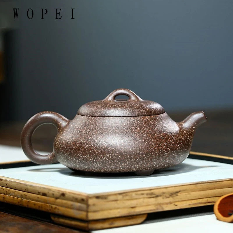 230ml Authentic Yixing Purple Clay Teapot Handmade Tea Pot Raw Ore Colorful Mud Beauty Kettle Chinese Zisha Tea Set Gifts