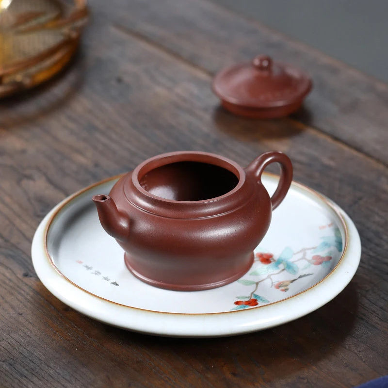 230ml Authentic Yixing Purple Clay Teapots Famous Artists Handmade Tea Pot Kettle Chinese Zisha Tea Set Customized Teaware