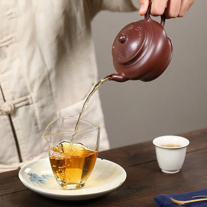 230ml Authentic Yixing Purple Clay Teapots Famous Artists Handmade Tea Pot Kettle Chinese Zisha Tea Set Customized Teaware