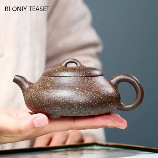 230ml Authentic Yixing Purple Clay Teapots Handmade Tea Pot Raw Ore Colorful Mud Beauty Kettle Chinese Zisha Tea Set Gifts