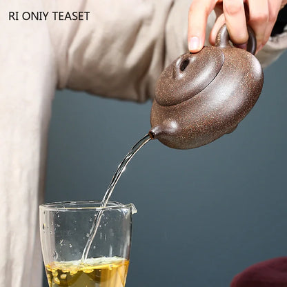 230ml Authentic Yixing Purple Clay Teapots Handmade Tea Pot Raw Ore Colorful Mud Beauty Kettle Chinese Zisha Tea Set Gifts