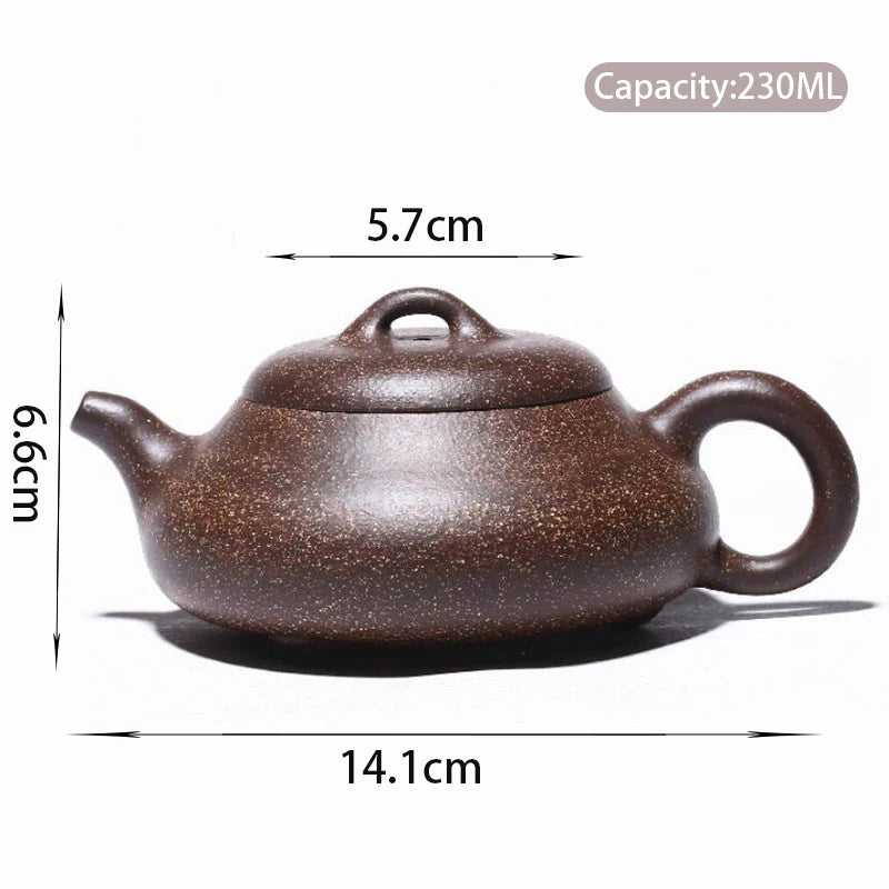 230ml Authentic Yixing Purple Clay Teapots Handmade Tea Pot Raw Ore Colorful Mud Beauty Kettle Chinese Zisha Tea Set Gifts