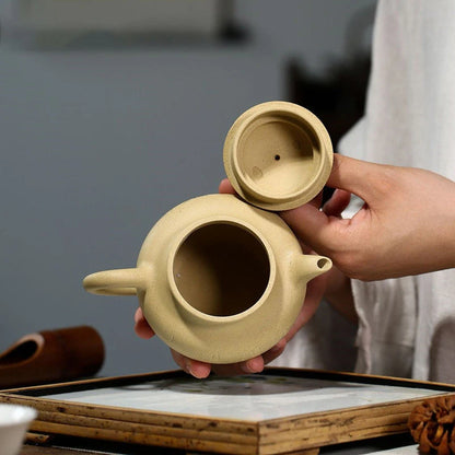 230ml Authentic Yixing Raw Ore Purple Clay Teapots Famous Artists Handmade Tea Pot Beauty Kettle Chinese Zisha Tea Set Teaware