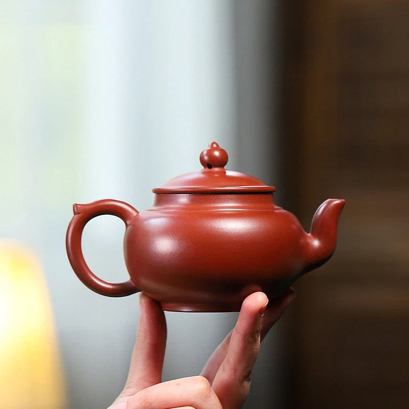 230ml Chinese Yixing Famous Purple Clay Teapots Handmade Tea Pot Raw Ore Dahongpao Mud Beauty Kettle Zisha Tea Set Teaware
