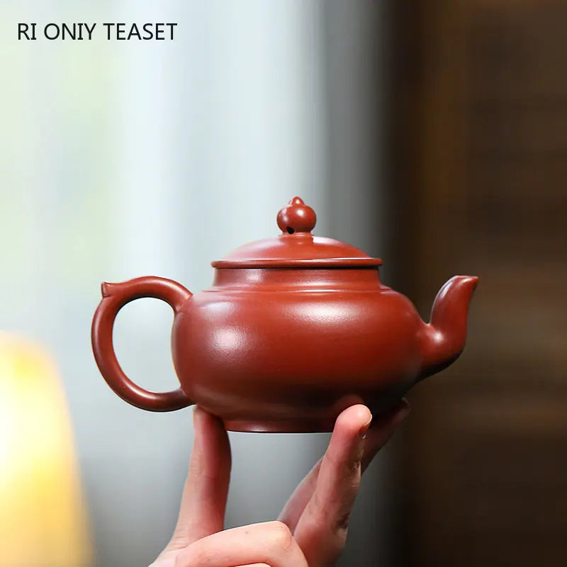 230ml Chinese Yixing Famous Purple Clay Teapots Handmade Tea Pot Raw Ore Dahongpao Mud Beauty Kettle Zisha Tea Set Teaware