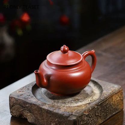 230ml Chinese Yixing Famous Purple Clay Teapots Handmade Tea Pot Raw Ore Dahongpao Mud Beauty Kettle Zisha Tea Set Teaware
