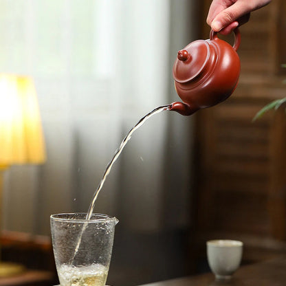230ml Chinese Yixing Famous Purple Clay Teapots Handmade Tea Pot Raw Ore Dahongpao Mud Beauty Kettle Zisha Tea Set Teaware