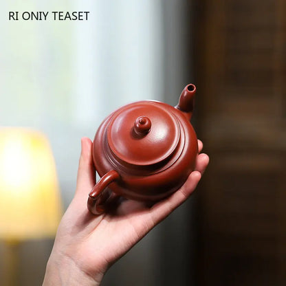 230ml Chinese Yixing Famous Purple Clay Teapots Handmade Tea Pot Raw Ore Dahongpao Mud Beauty Kettle Zisha Tea Set Teaware