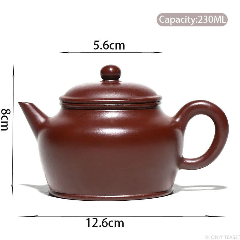 230ml Chinese Yixing Famous Purple Clay Teapots Master Handmade Tea Pot Beauty Kettle Home Raw Ore Zisha Tea Set Accessories