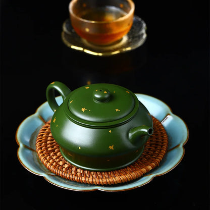 230ml Chinese Yixing High-end Purple Clay Teapots Beauty Kettle Famous Artists Handmade Tea Pot Raw Ore Zisha Tea Set