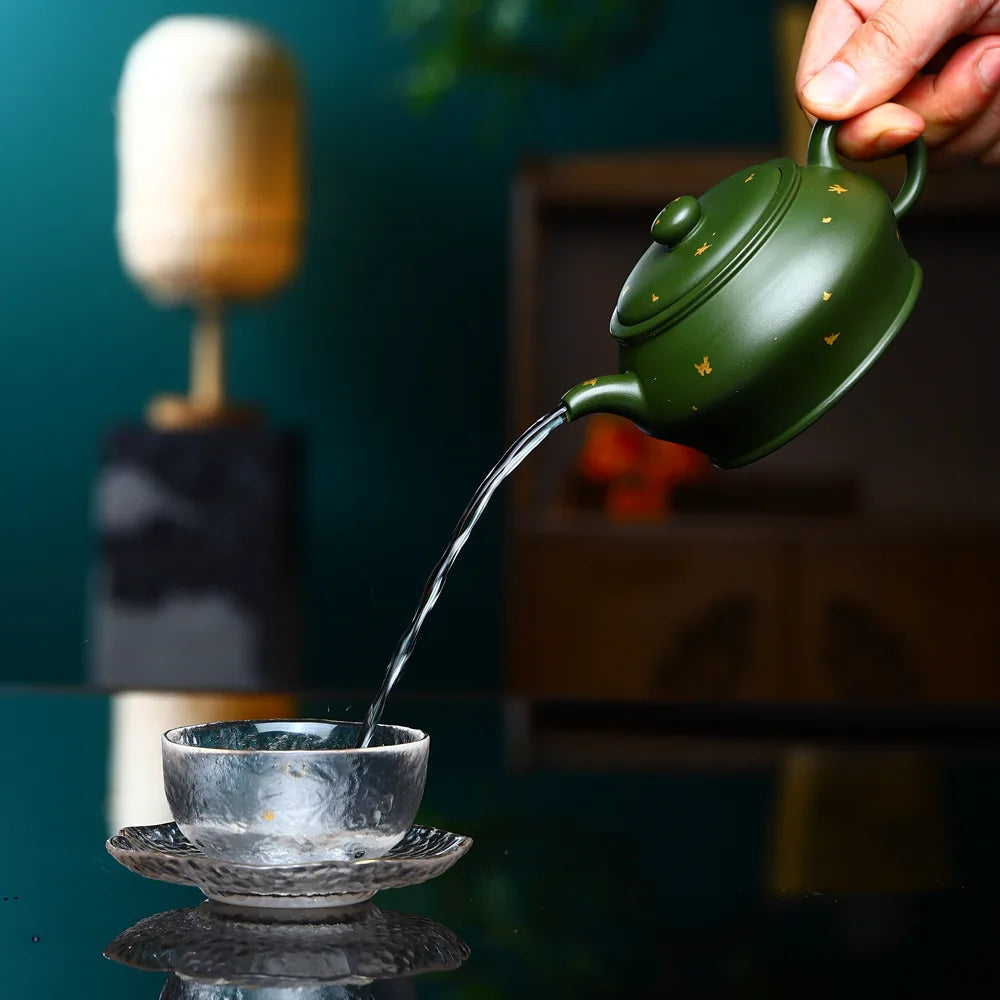 230ml Chinese Yixing High-end Purple Clay Teapots Beauty Kettle Famous Artists Handmade Tea Pot Raw Ore Zisha Tea Set
