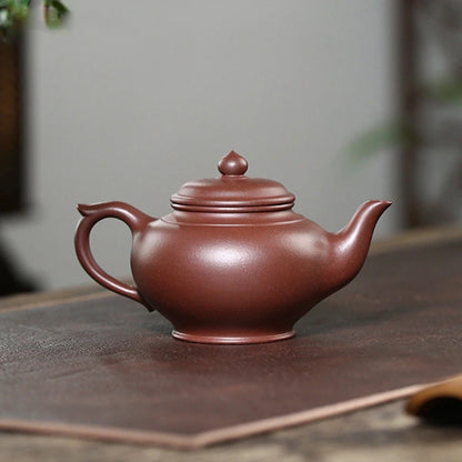 230ml Chinese Yixing High-end Purple Clay Teapots Famous Handmade Tea Pot Raw Ore Purple Mud Kettle Zisha Tea Set Collection