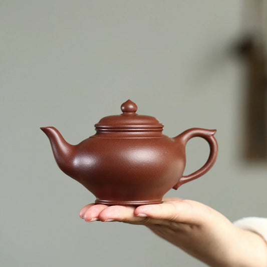 230ml Chinese Yixing High-end Purple Clay Teapots Famous Handmade Tea Pot Raw Ore Purple Mud Kettle Zisha Tea Set Collection