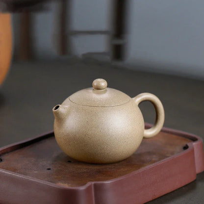 230ml Chinese Yixing High-end Purple Clay Teapots Famous Handmade Xishi Tea Pot Raw Ore Sesame Duan Mud Kettle Zisha Tea Set