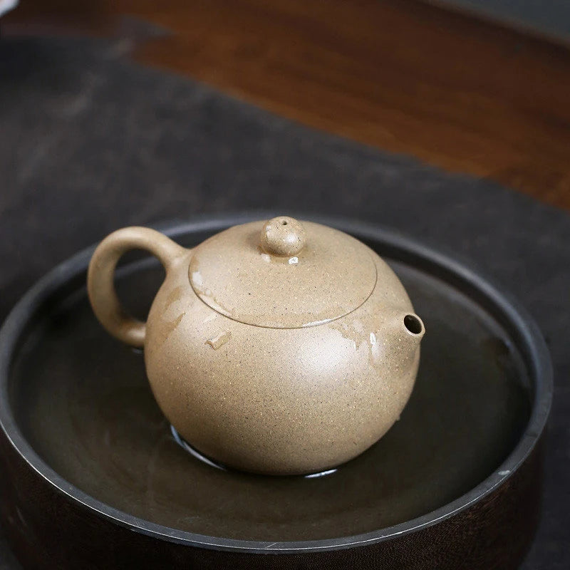 230ml Chinese Yixing High-end Purple Clay Teapots Famous Handmade Xishi Tea Pot Raw Ore Sesame Duan Mud Kettle Zisha Tea Set