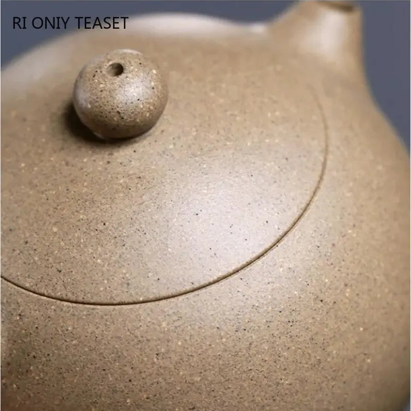 230ml Chinese Yixing High-end Purple Clay Teapots Famous Handmade Xishi Tea Pot Raw Ore Sesame Duan Mud Kettle Zisha Tea Set