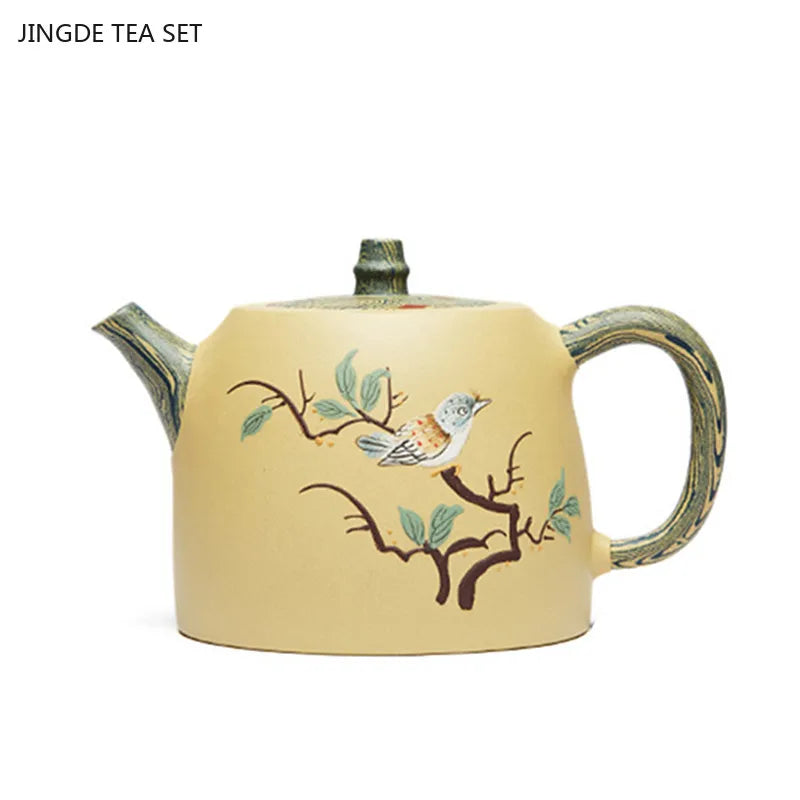230ml Chinese Yixing Purple Clay Tea Pot Boutique Master Hand-painted Tea Pot High Quality Zisha Teaware Filter Beauty Kettle