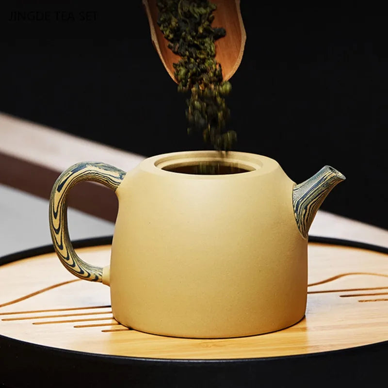 230ml Chinese Yixing Purple Clay Tea Pot Boutique Master Hand-painted Tea Pot High Quality Zisha Teaware Filter Beauty Kettle