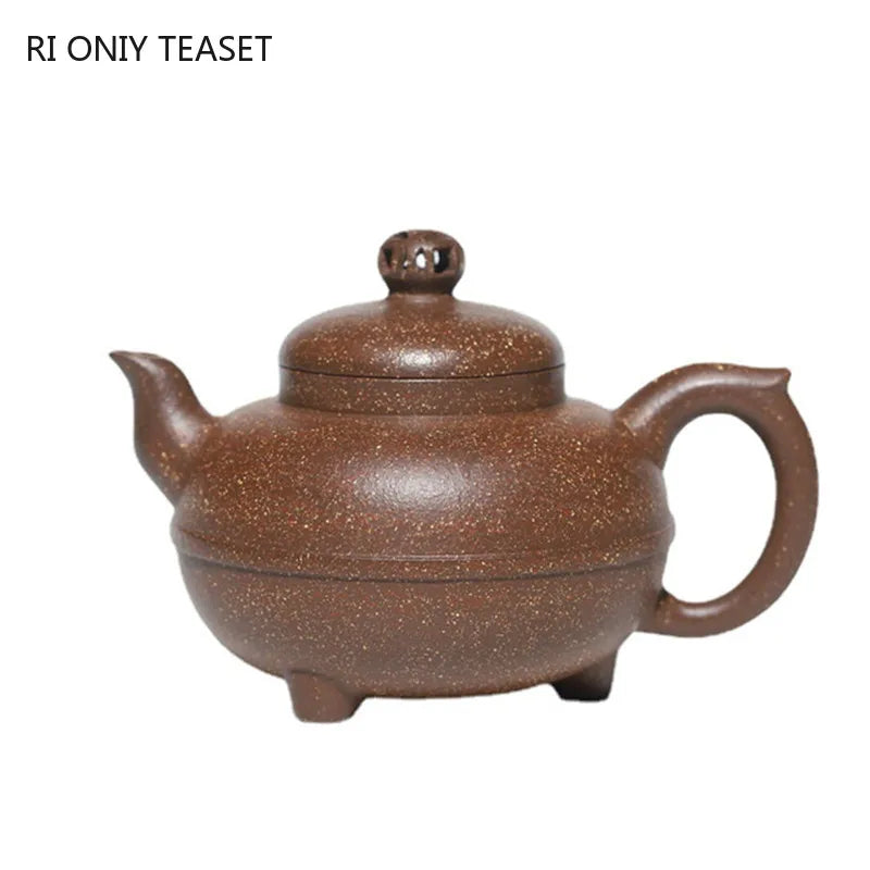 230ml Chinese Yixing Purple Clay Teapots Famous Artists Handmade Raw Ore Multicolored Section Mud Tea Pot Kettle Zisha Tea Set