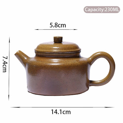230ml Chinese Yixing Purple Clay Teapots Traditional Kiln Change Handmade Tea Pot Beauty Kettle Famous Zisha Tea Set Teaware