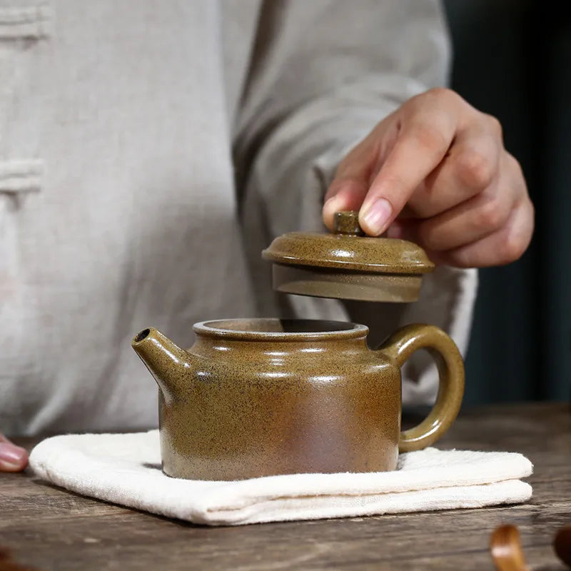 230ml Chinese Yixing Purple Clay Teapots Traditional Kiln Change Handmade Tea Pot Beauty Kettle Famous Zisha Tea Set Teaware