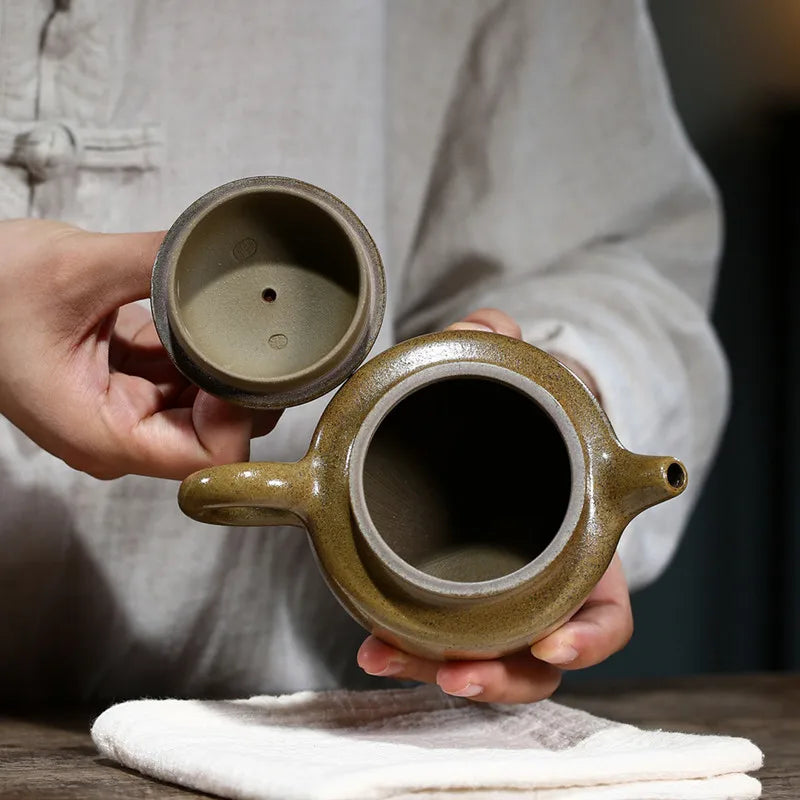 230ml Chinese Yixing Purple Clay Teapots Traditional Kiln Change Handmade Tea Pot Beauty Kettle Famous Zisha Tea Set Teaware