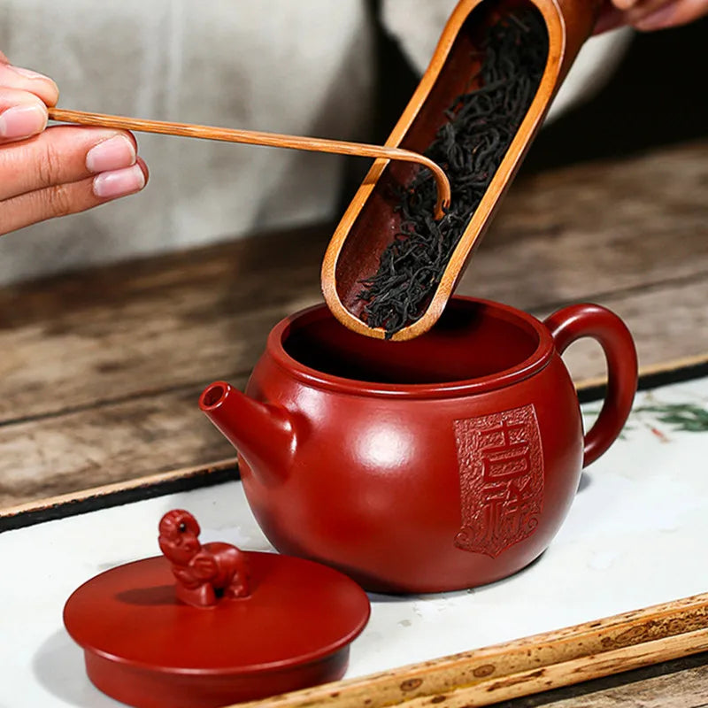 230ml Creativity Chinese Yixing Purple Clay Teapots Kettle Handmade Raw Ore Dahongpao Mud Tea Pot Zisha Tea Set Teaware Gifts