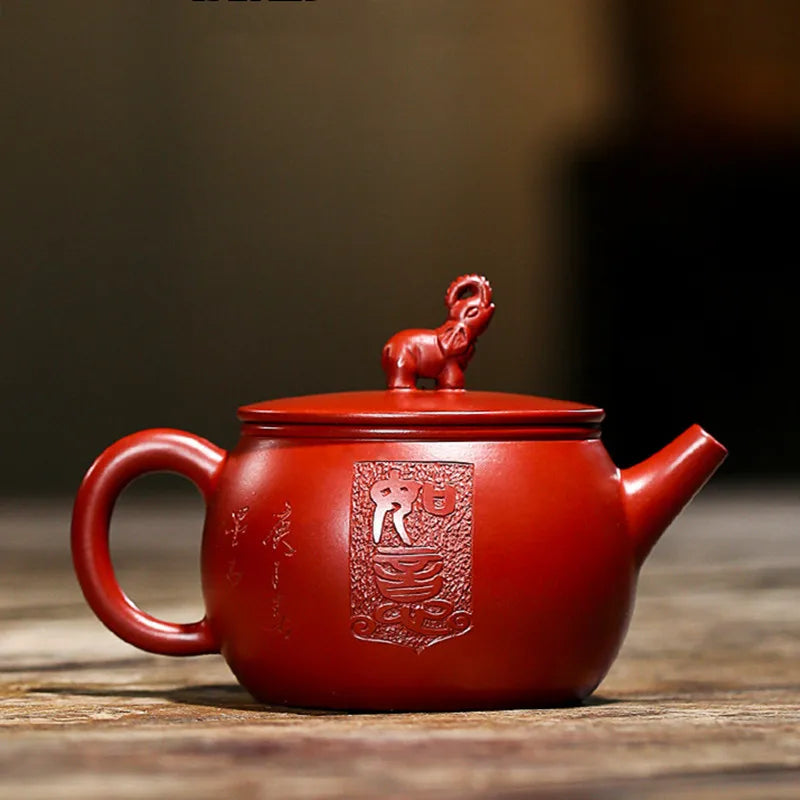 230ml Creativity Chinese Yixing Purple Clay Teapots Kettle Handmade Raw Ore Dahongpao Mud Tea Pot Zisha Tea Set Teaware Gifts