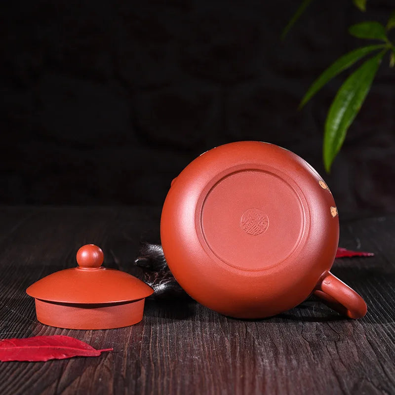 230ml Genuine Yixing Zisha Tea Pot Famous Handmade Raw Ore Zhu Mud Lotus Seeds Xishi Teapot Kung Fu Tea Kettle Free Shipping