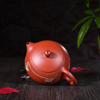 230ml Genuine Yixing Zisha Tea Pot Famous Handmade Raw Ore Zhu Mud Lotus Seeds Xishi Teapot Kung Fu Tea Kettle Free Shipping