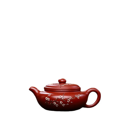 230ml Hand-painted Plum Blossom Xishi Teapot Yixing Purple Clay Tea Pot Household r Teaware Chinese Tea Infuser