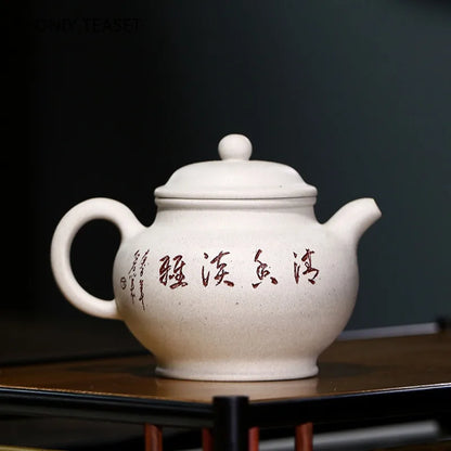 230ml High-end Yixing Purple Clay Teapots Master Hand-carved Plum Blossom Tea Pot Beauty Kettle Chinese Zisha Tea Set Collection