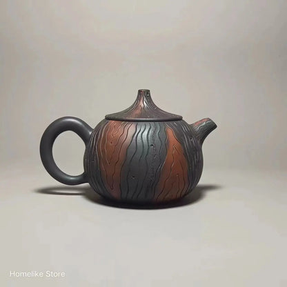 230ml Jianshui Purple Clay Pure Handmade Tree Stump Tea Pot(Not Yixing Zisha) Kung Fu Tea Set Drinkware Tea Ceremony