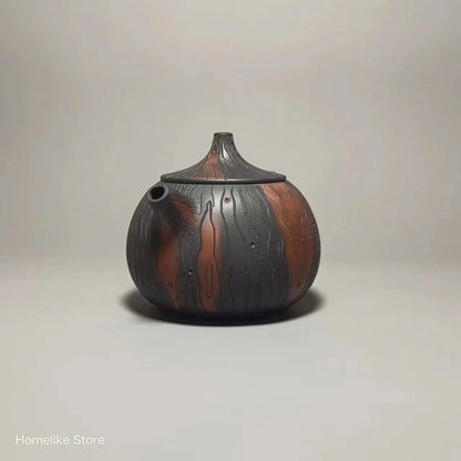 230ml Jianshui Purple Clay Pure Handmade Tree Stump Tea Pot(Not Yixing Zisha) Kung Fu Tea Set Drinkware Tea Ceremony