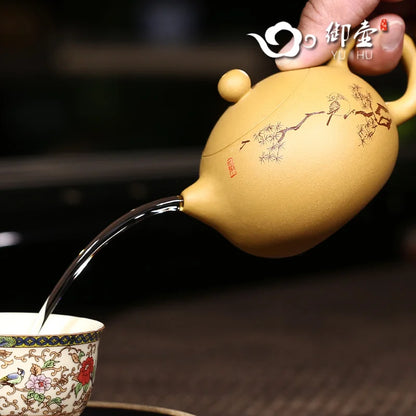 230ml Raw Ore Segment Mud XiShi Purple Clay Teapot Yixing Famous QunWei Gu Pure Handmade Kung Fu Tea Set Free Shipping