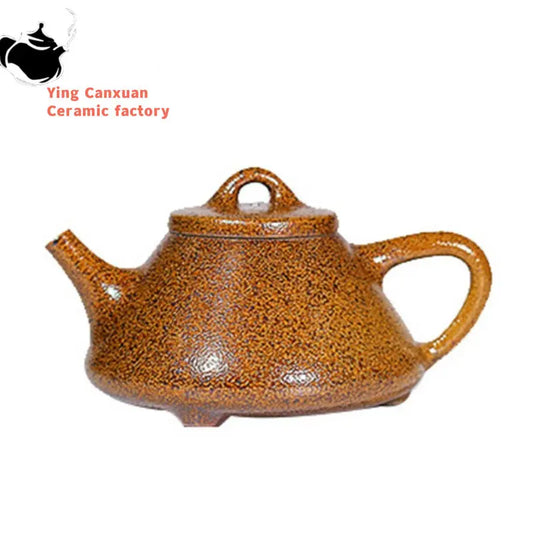 230ml Retro Firewood Kiln Change Stone Scoop Tea Pot Chinese Yixing Purple Clay Tea Set Filter Beauty Teapot Household Drinkware